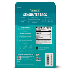 FGO tea bag close-up displaying Abacá hemp fiber and eco benefit