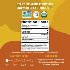 FGO loose blend detail with visible turmeric and ginger pieces for flavor clarity