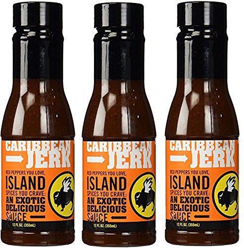 FIAHNG Buffalo Wild Wings Caribbean Jerk 3-pack front packaging showing sauce and spice trio for easy grilling