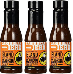 FIAHNG Buffalo Wild Wings Caribbean Jerk 3-pack front packaging showing sauce and spice trio for easy grilling