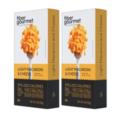 Fiber Gourmet front packaging showing product benefits and lower calories