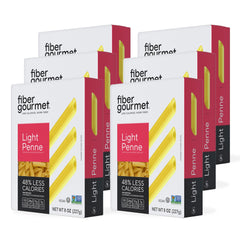 Fiber Gourmet light penne front packaging showing product and benefits