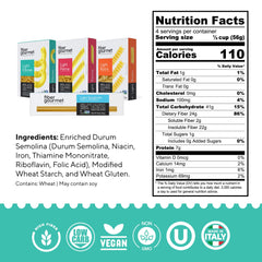 Fiber Gourmet uncooked spaghetti close-up highlighting firm strands benefit