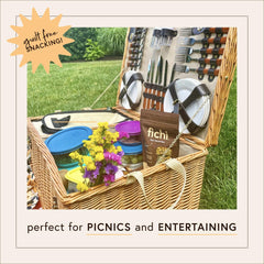 Fichi arranged on a charcuterie board with cheese, brand enhancing entertaining options