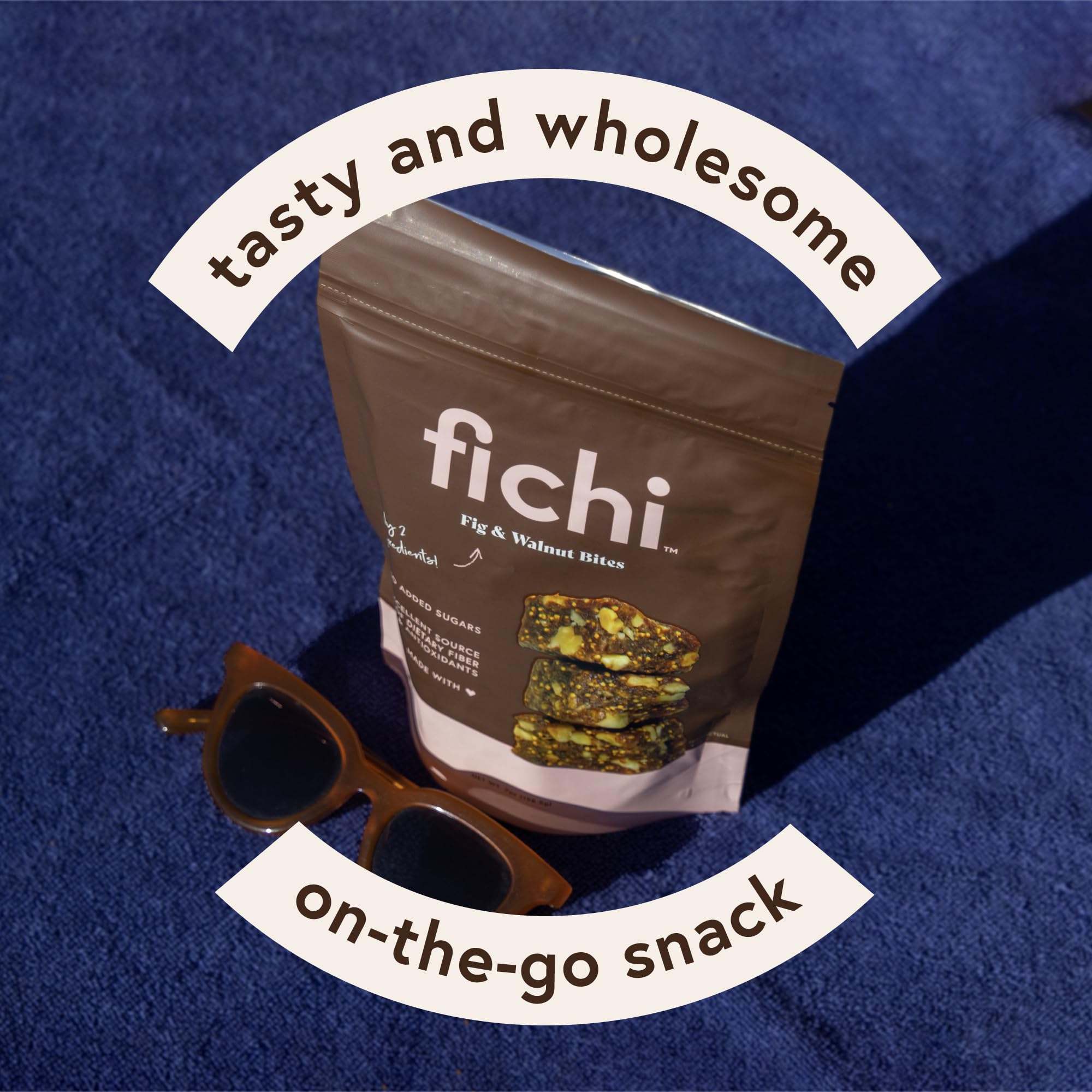 Fichi held in hand to show snack size and portability