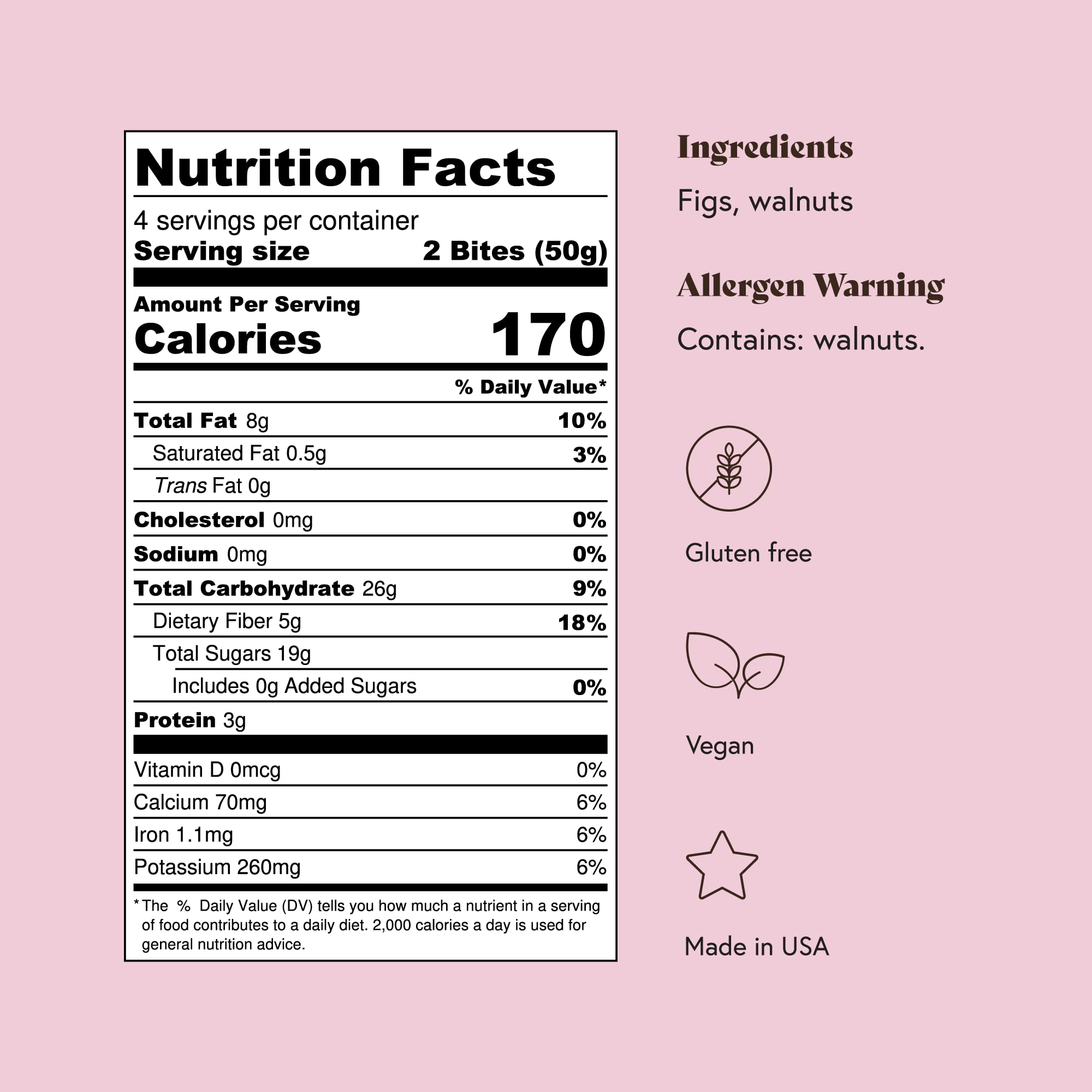 Fichi bites next to ruler showing scale for portion and on-the-go convenience
