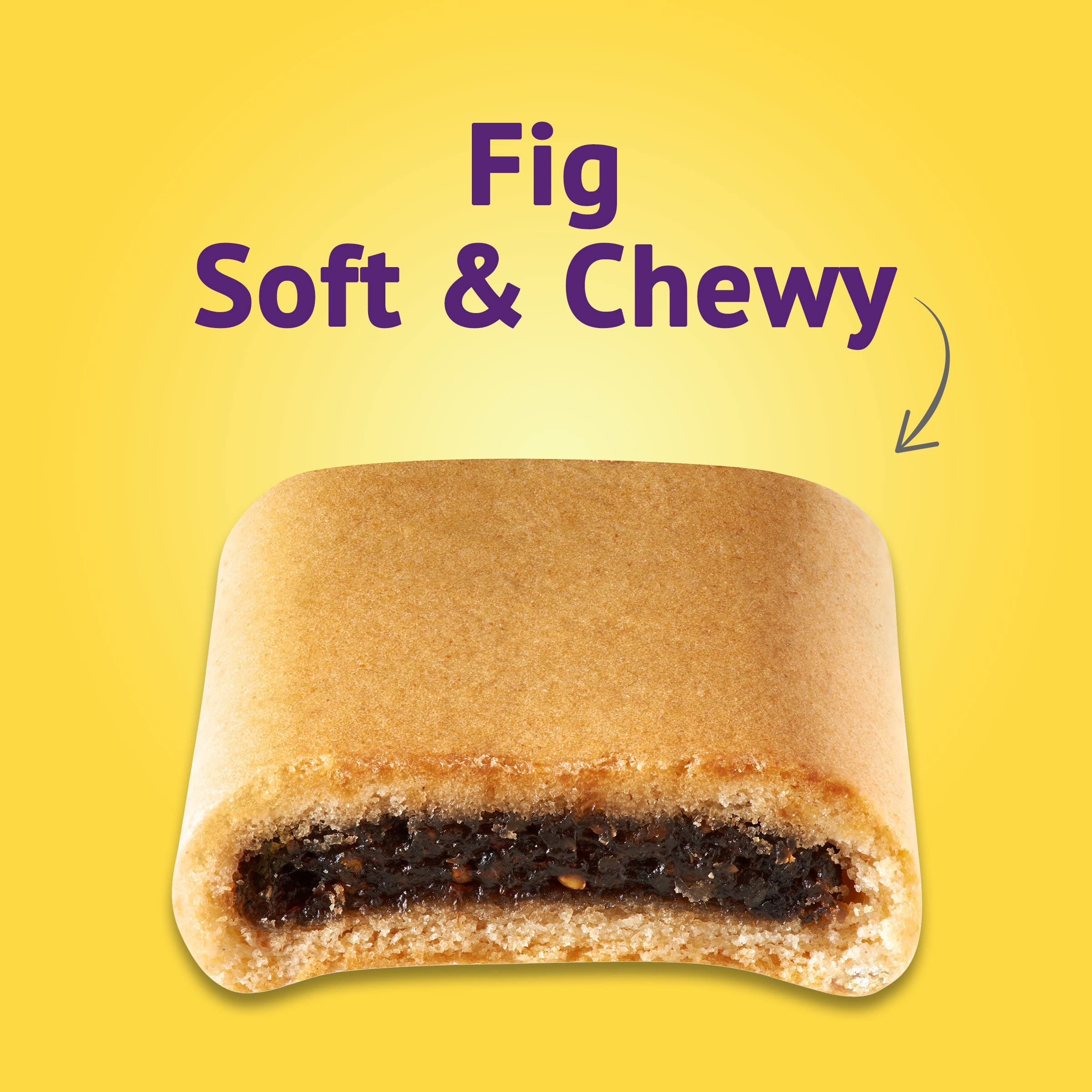Fig Newtons cookie close-up showing soft texture and chew