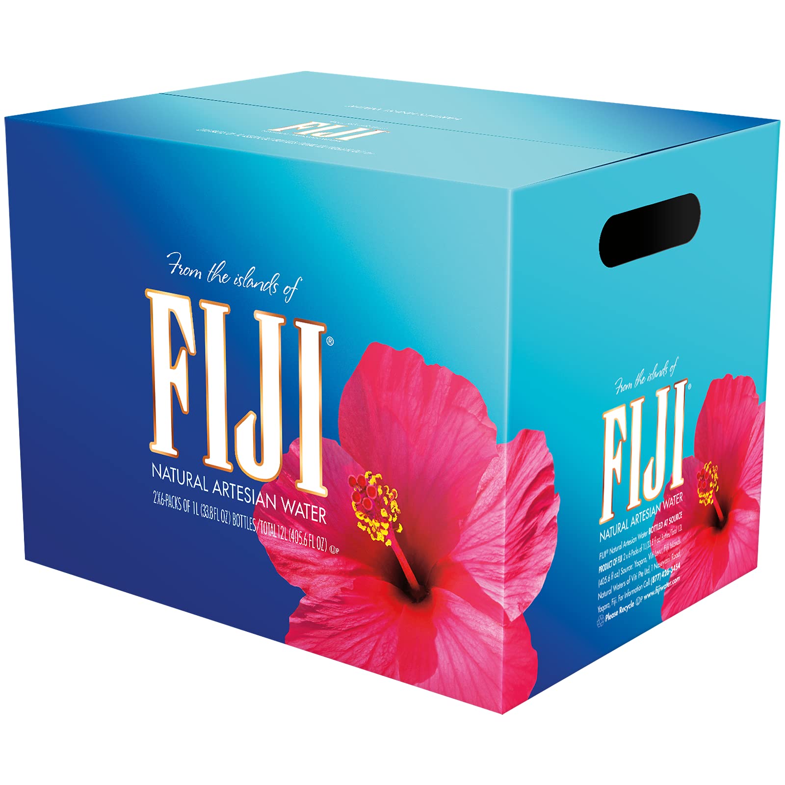 FIJI pouring into glass illustrating fresh pour and clarity benefit