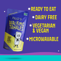 Fillo's open pouch exposing tamal ready to eat for portable convenience