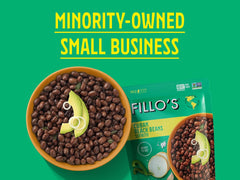Fillo's pouch held in hand highlighting portable microwaveable benefit