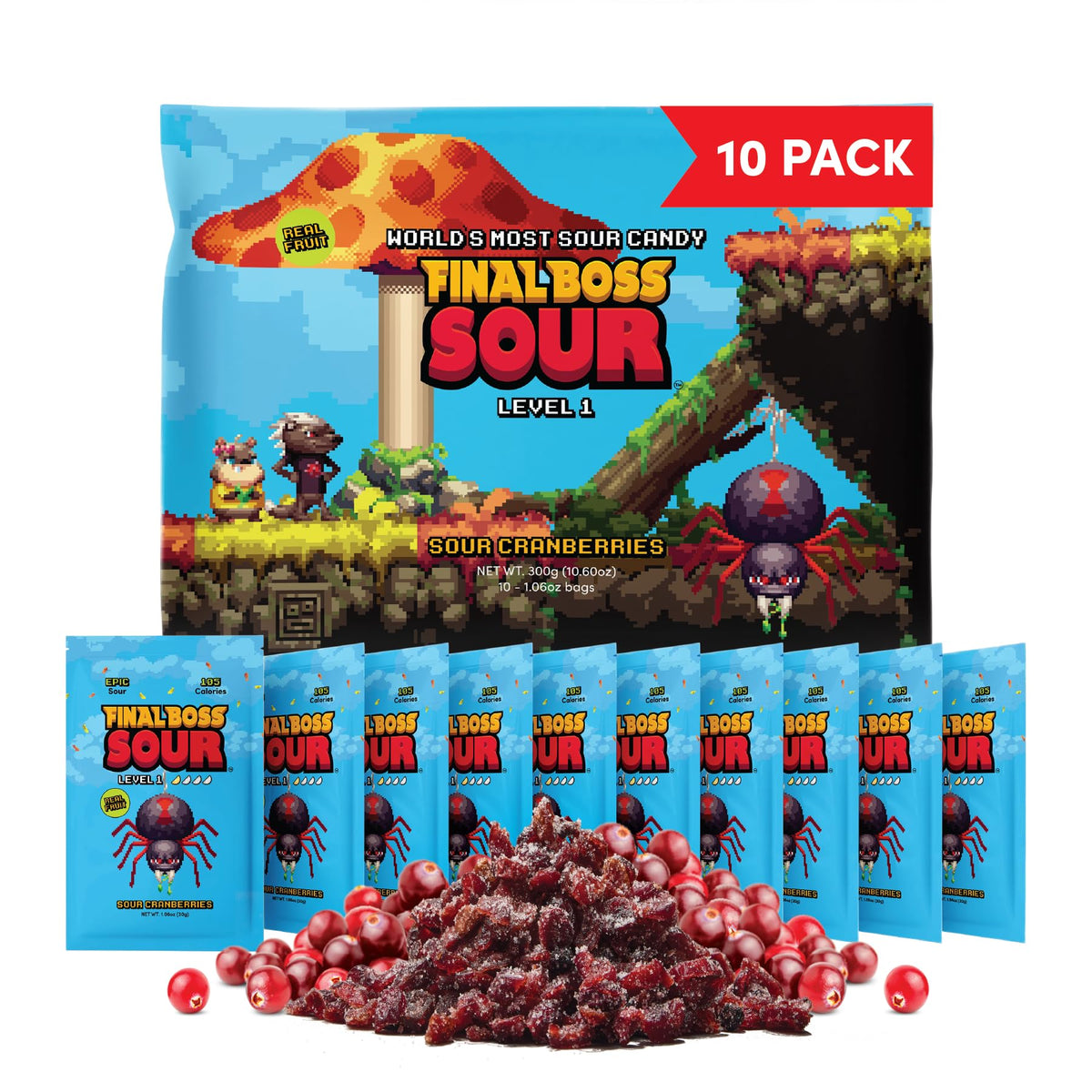 FINAL BOSS front packaging showing 10-pack and clean ingredient callout