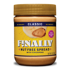 Finally jar front view showing label and nut-free benefit