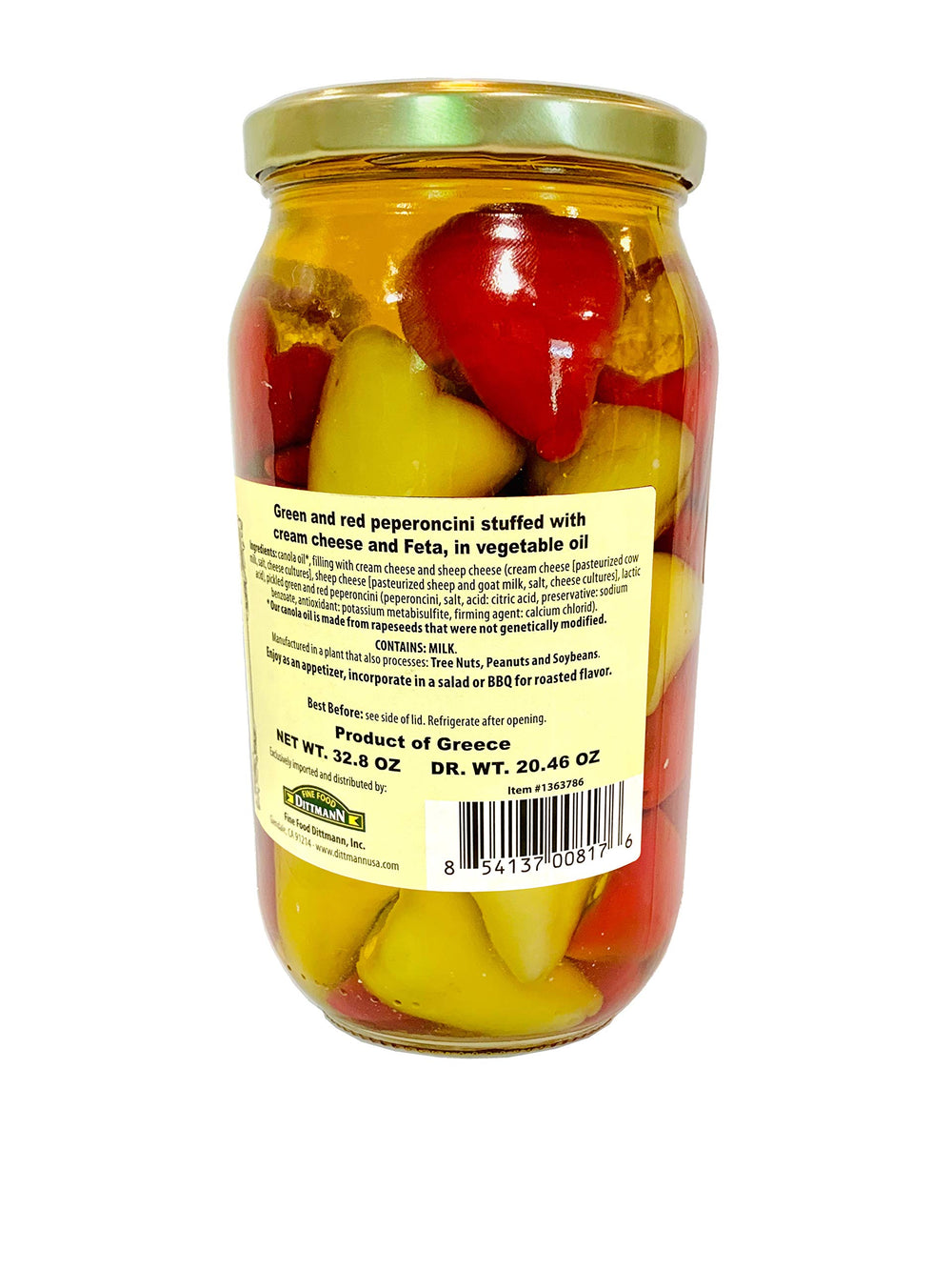 Fine Food Dittmann red pepper cross-section showing sweet flesh and filling benefit