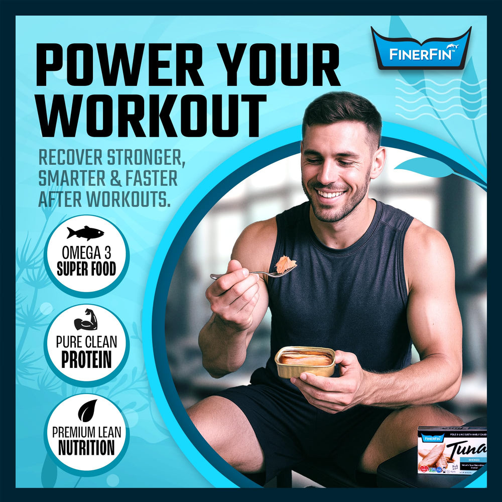 FinerFin served on salad bowl illustrating quick gourmet meal and protein boost