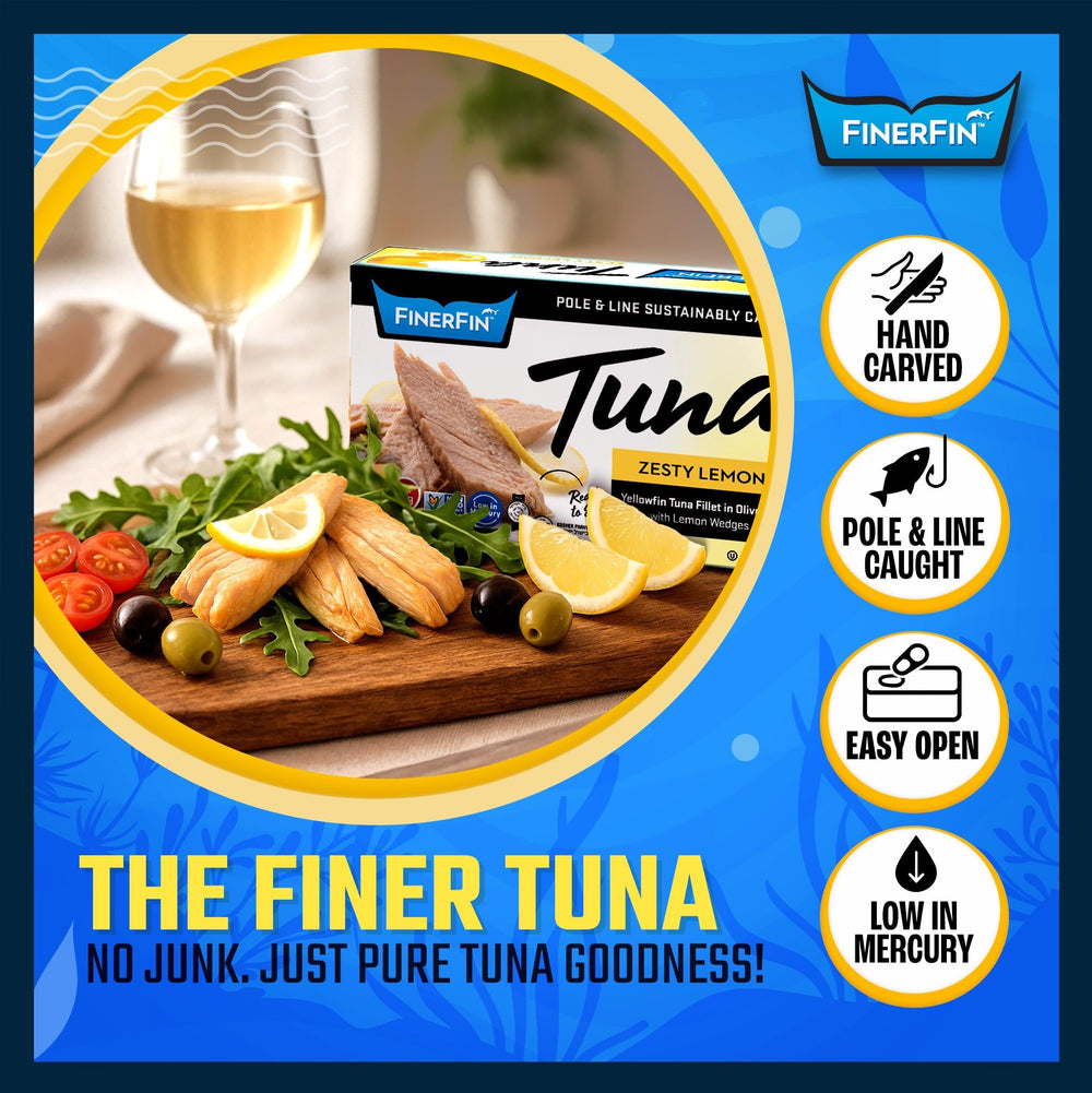 FinerFin handheld can size comparison showing portability and portion control