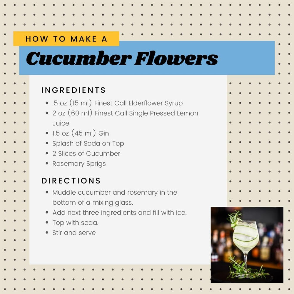 Finest Call used by bartender crafting drinks quickly with consistent flavor