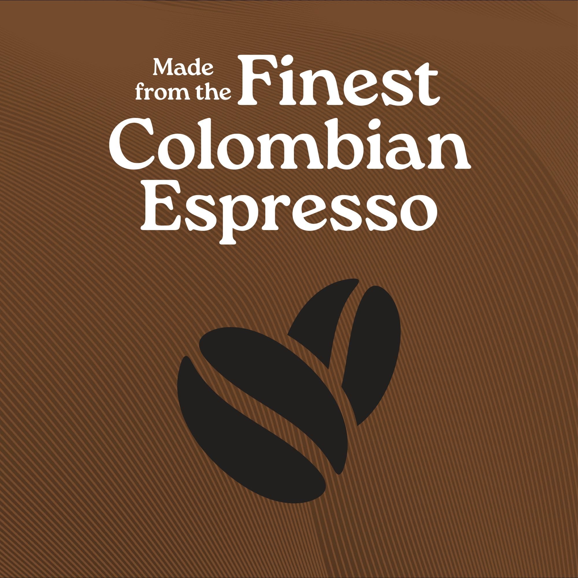 Close-up of dark espresso mix texture showing rich coffee benefit
