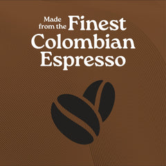 Close-up of dark espresso mix texture showing rich coffee benefit