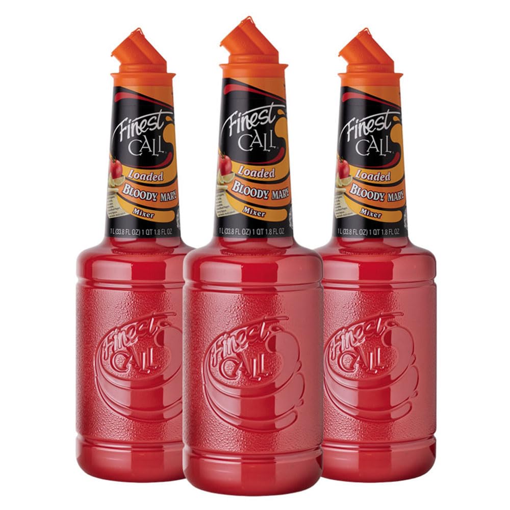 Finest Call 1L bottle front packaging showing brand and loaded bloody mary label for easy identification