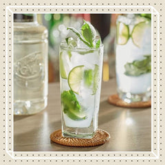 Finest Call syrup pouring into a glass illustrating even flow and easy mixing