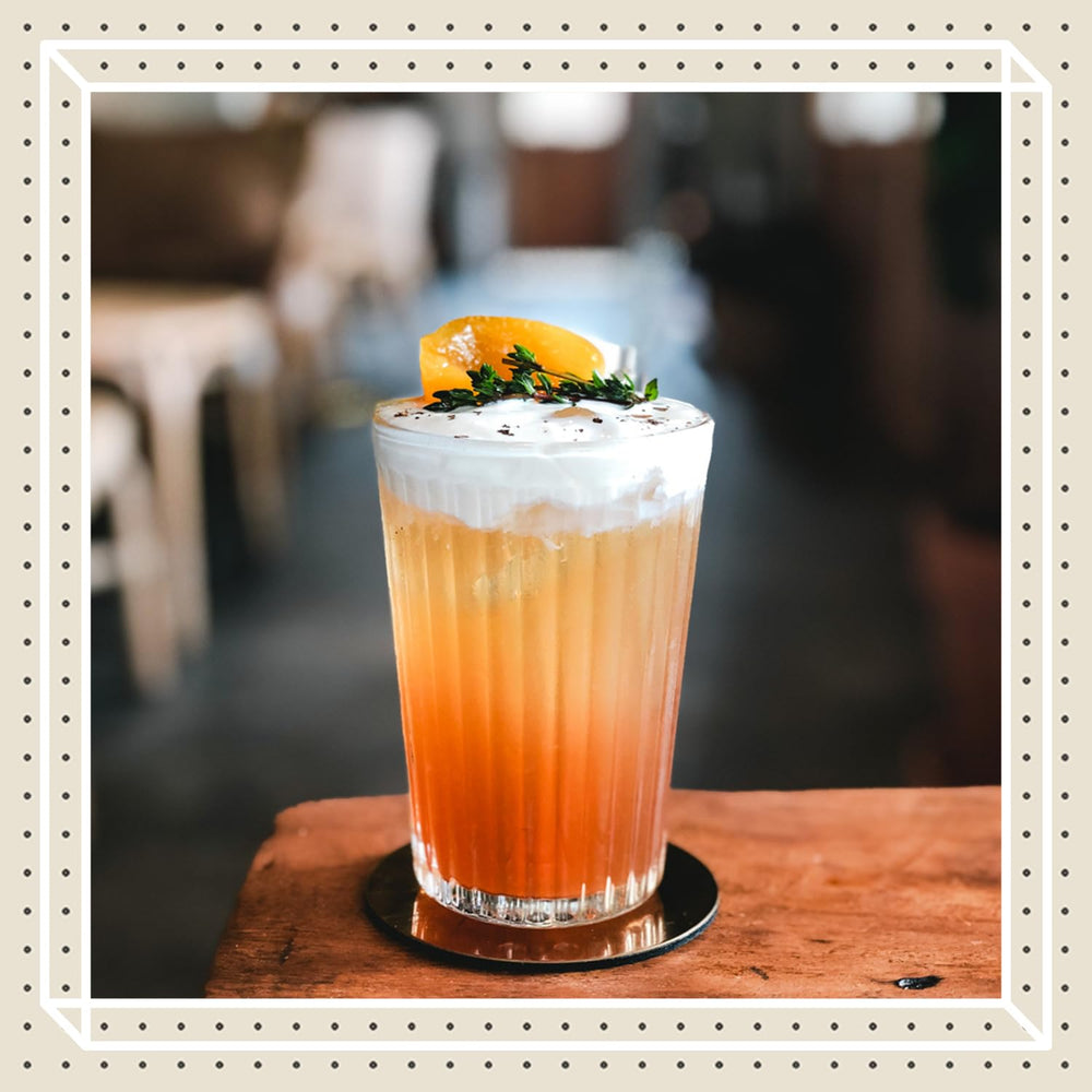 Finest Call pouring into cocktail glass illustrating easy use and reliable mixing