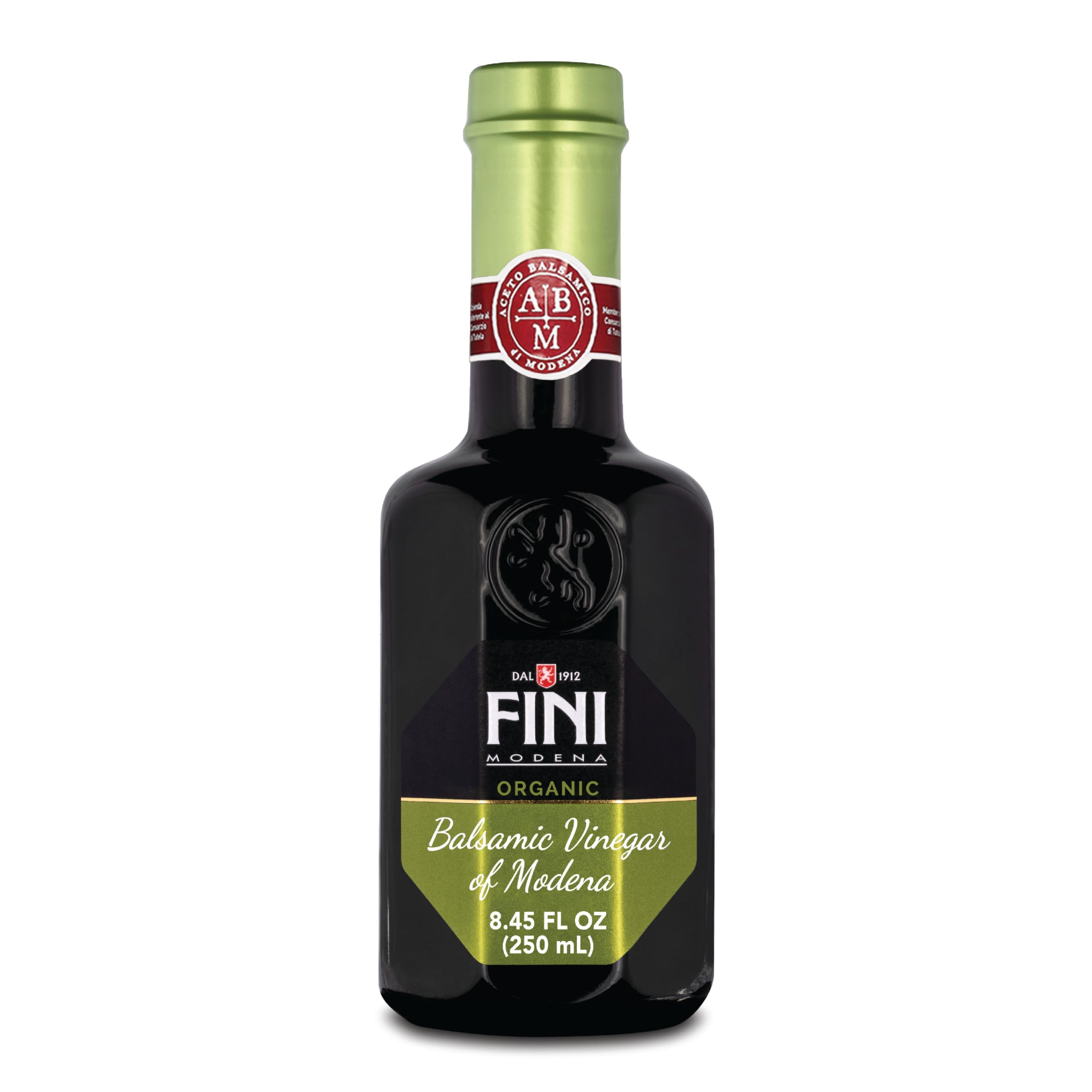 Fini bottle front packaging showing brand and size, enhances pantry presentation