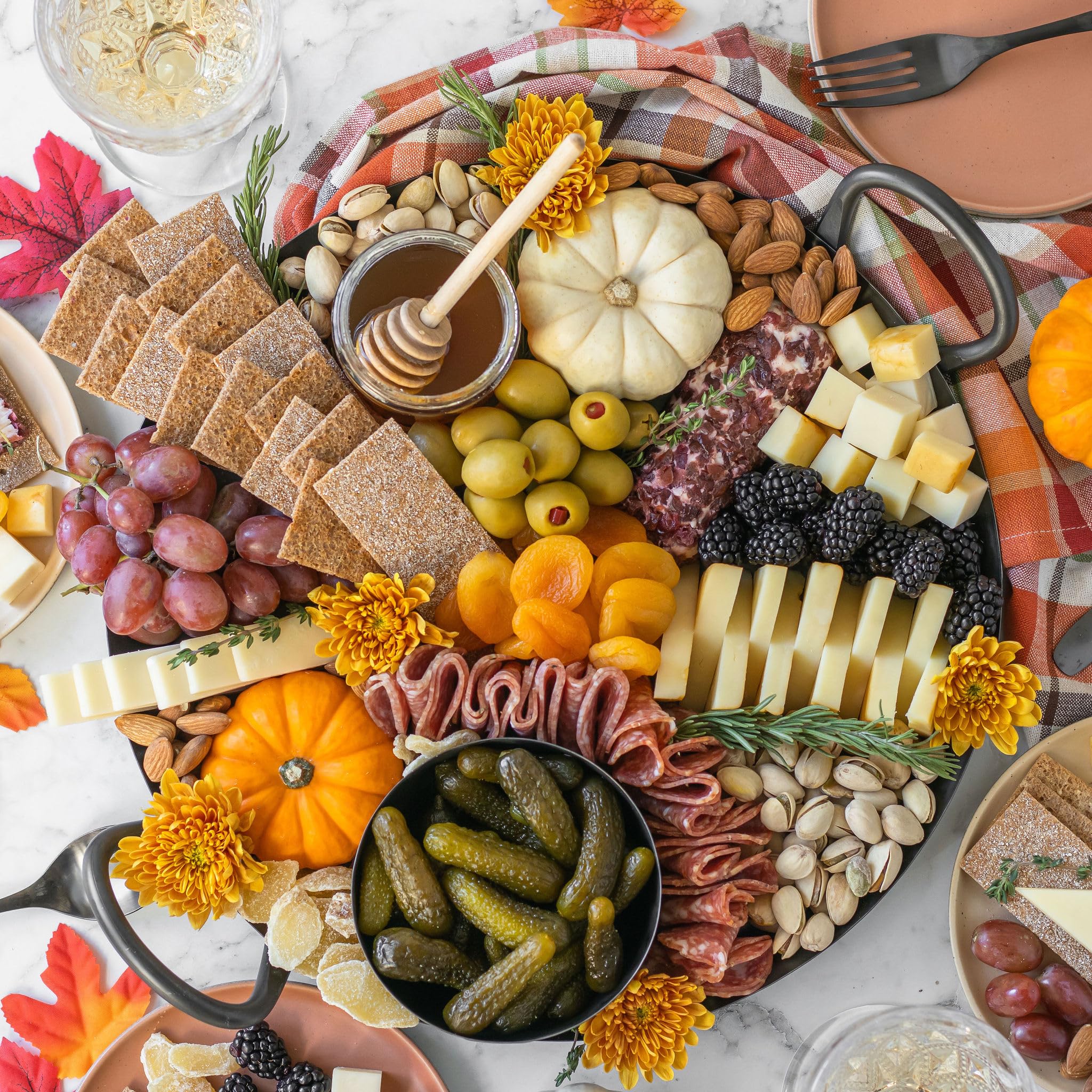 Finn Crisp in charcuterie display with cheese and jam for entertaining inspiration