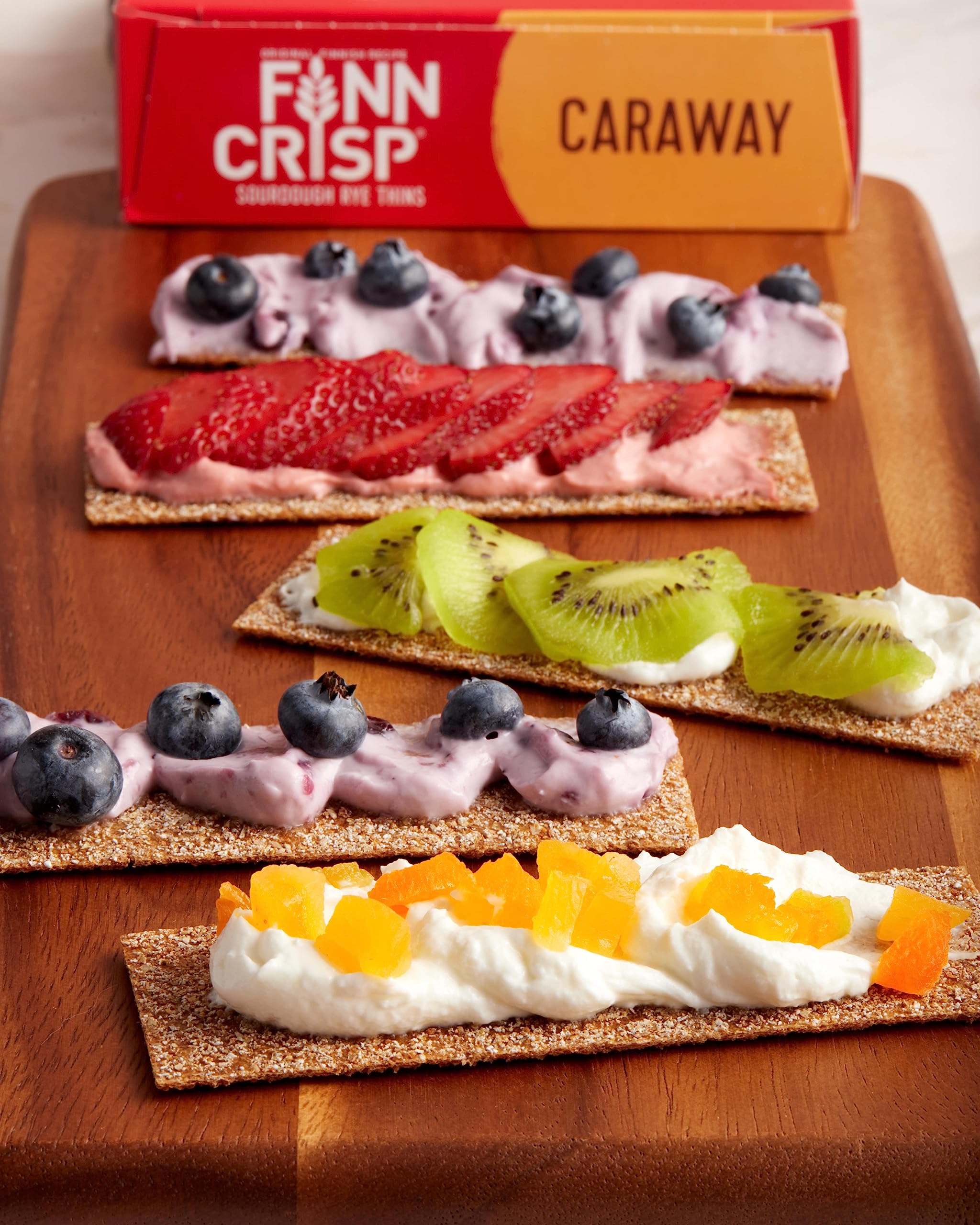 Finn Crisp on breakfast table demonstrating versatile everyday snacking option