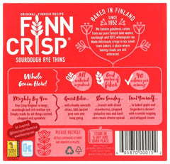 Finn Crisp topped with cheese and fruit for a flavorful hosting benefit