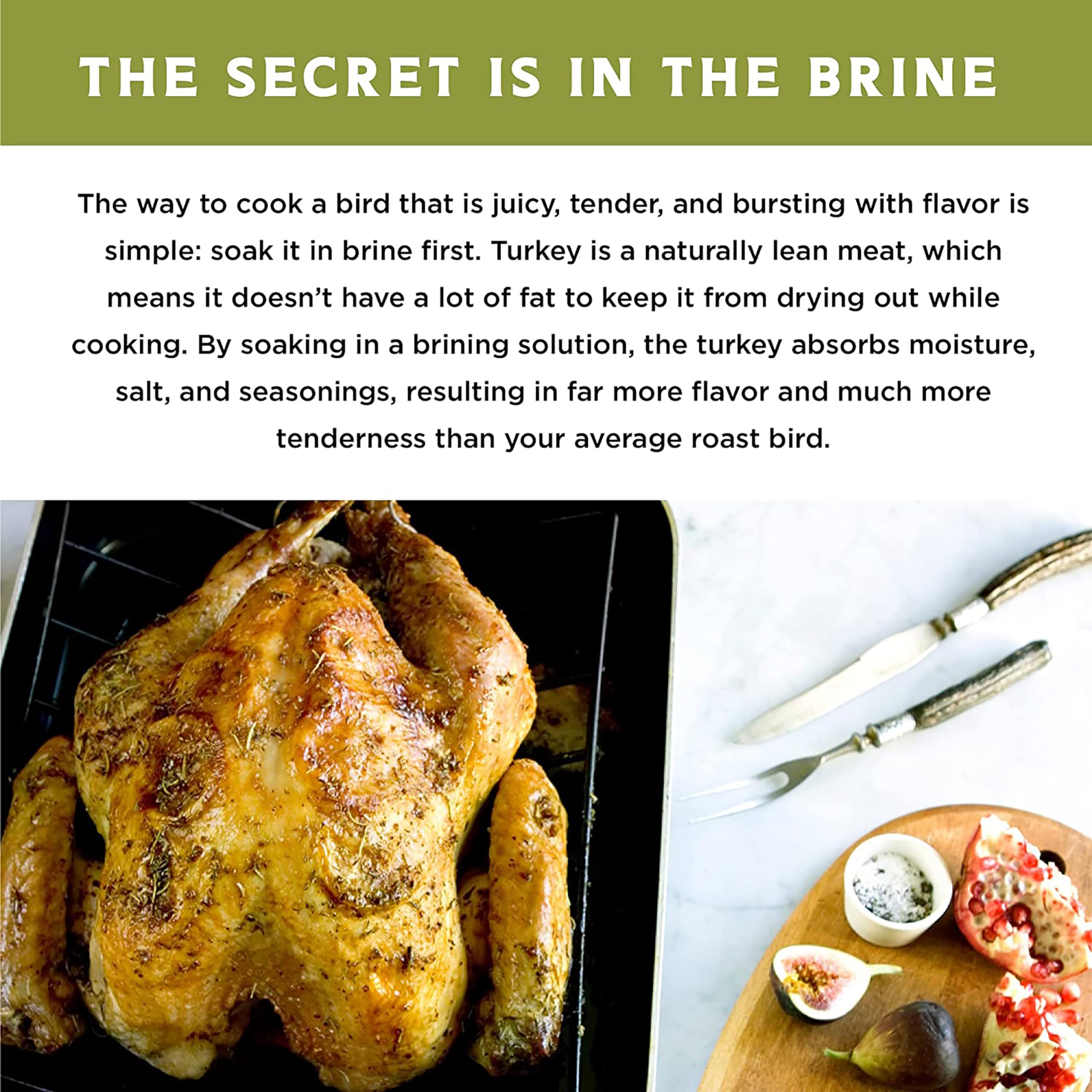 Fire & Flavor roasted turkey on roaster showcasing juicy results