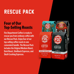 Fire Department Coffee dark roast bean texture showcasing rich color and bold flavor