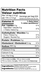 Fire & Earth label and ingredient list closeup, clarifies clean natural ingredients benefit