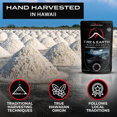 Fire & Earth salt in bowl for scale, shows generous 1.0 lb supply benefit