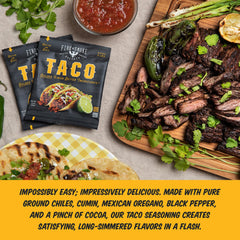 Fire & Smoke Society close-up of taco seasoning texture and blended spices