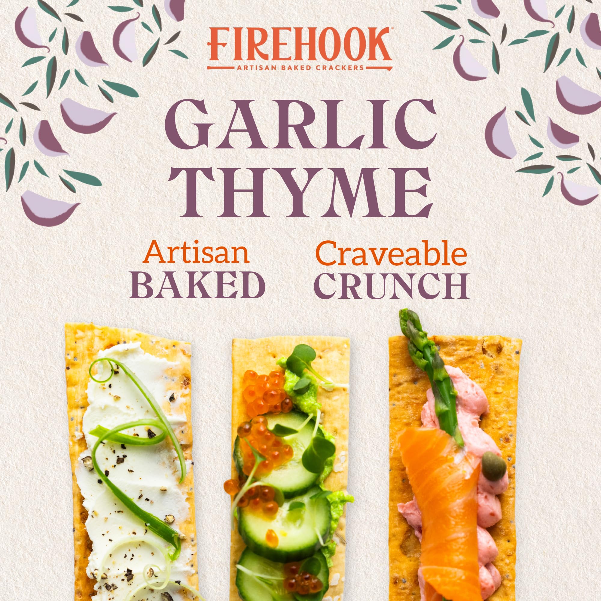 Firehook close-up cracker texture highlighting crisp bake and hearty bite