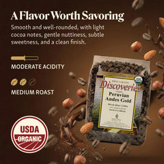 First Colony label and USDA Organic certification detail, signaling ethical sourcing