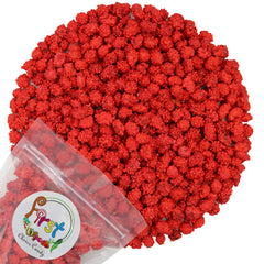 FirstChoiceCandy front packaging showing 5-pound red-coated peanuts and clear label benefit bulk value