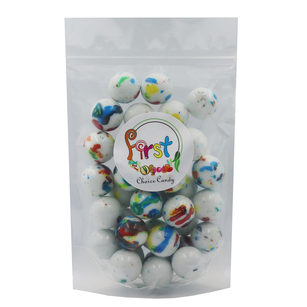 FirstChoiceCandy jawbreakers displayed in a glass candy dish, ideal for parties and counters