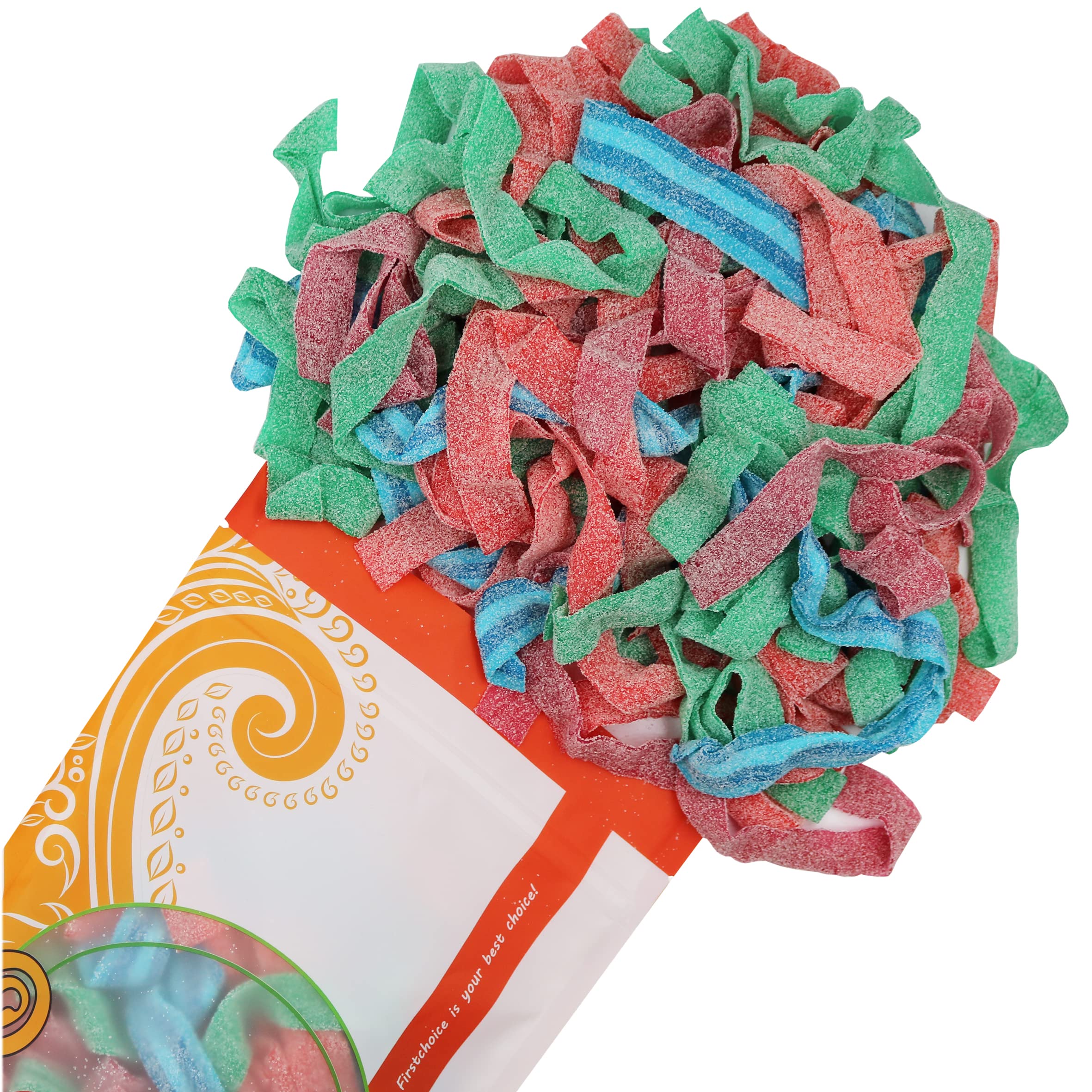 FirstChoiceCandy belt held in hand for scale, shows generous size per piece