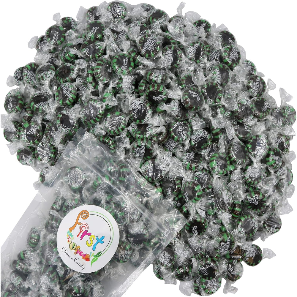 FirstChoiceCandy front packaging showing 2-pound chocolate starlight discs and brand