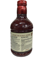 Fischer & Wieser bottle next to a ruler showing 40 oz scale benefit