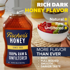 Fischer's label detail highlighting brand heritage and no-additives benefit
