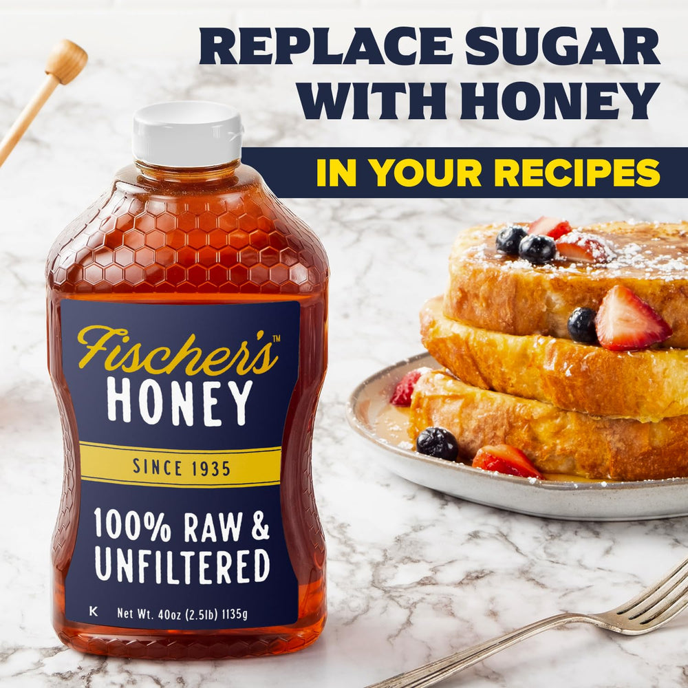 Fischer's breakfast scene with yogurt and fruit showing versatile sweetening benefit