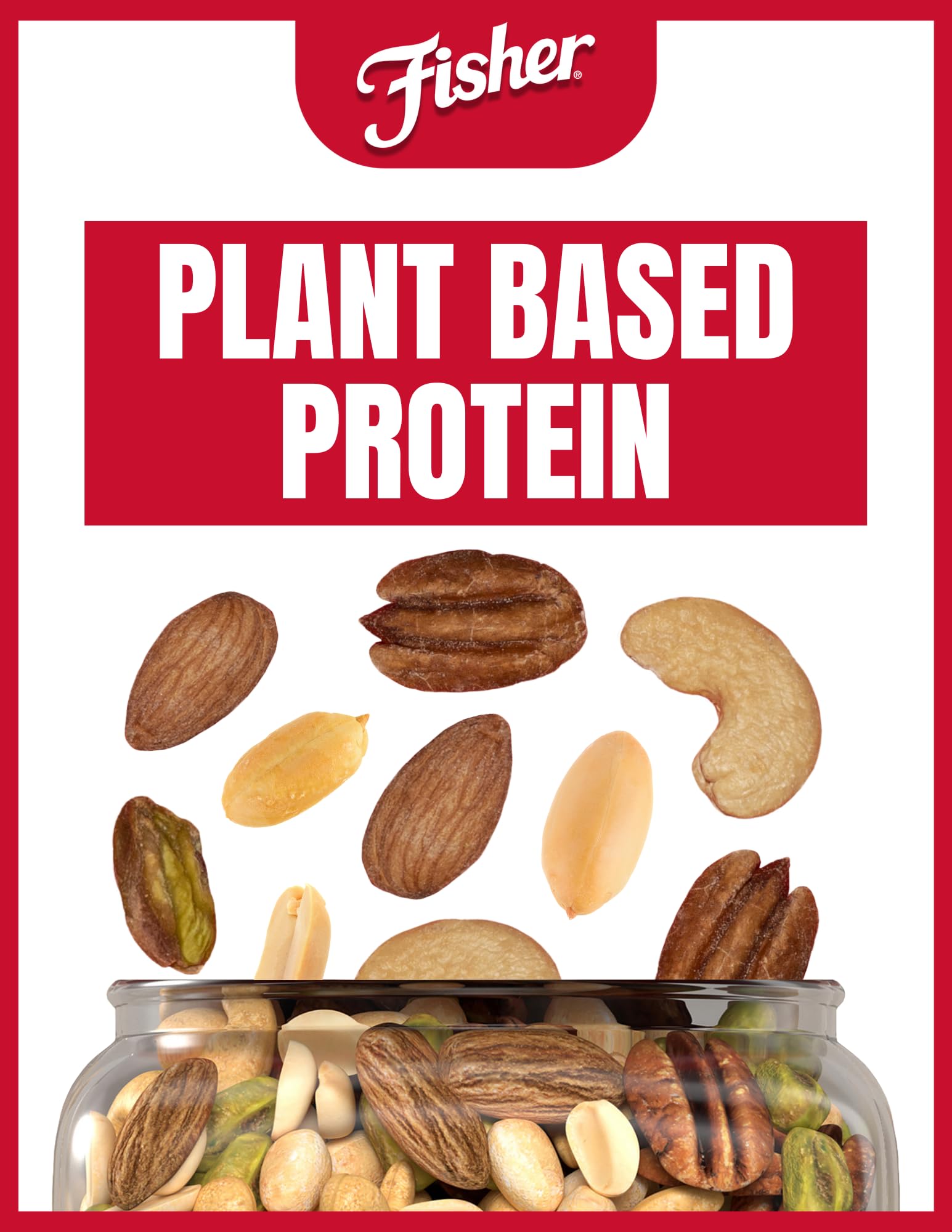 CHEF'S NATURALS Fisher mixed nuts in bowl shown as ready to serve and add crunch to meals