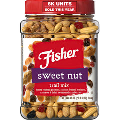 CHEF'S NATURALS Fisher front canister showing 38 oz package and convenience