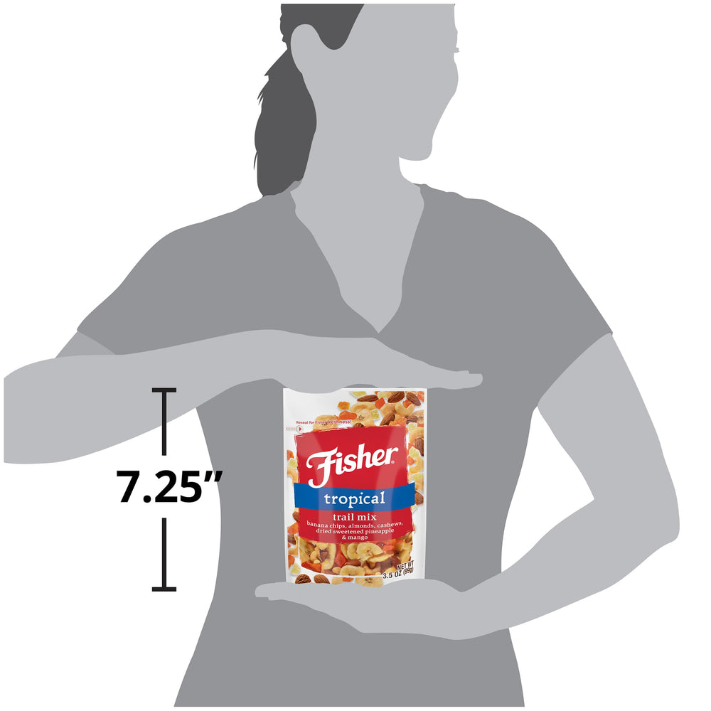 CHEF'S NATURALS pouch beside everyday items to show 3.5 oz scale for portion control