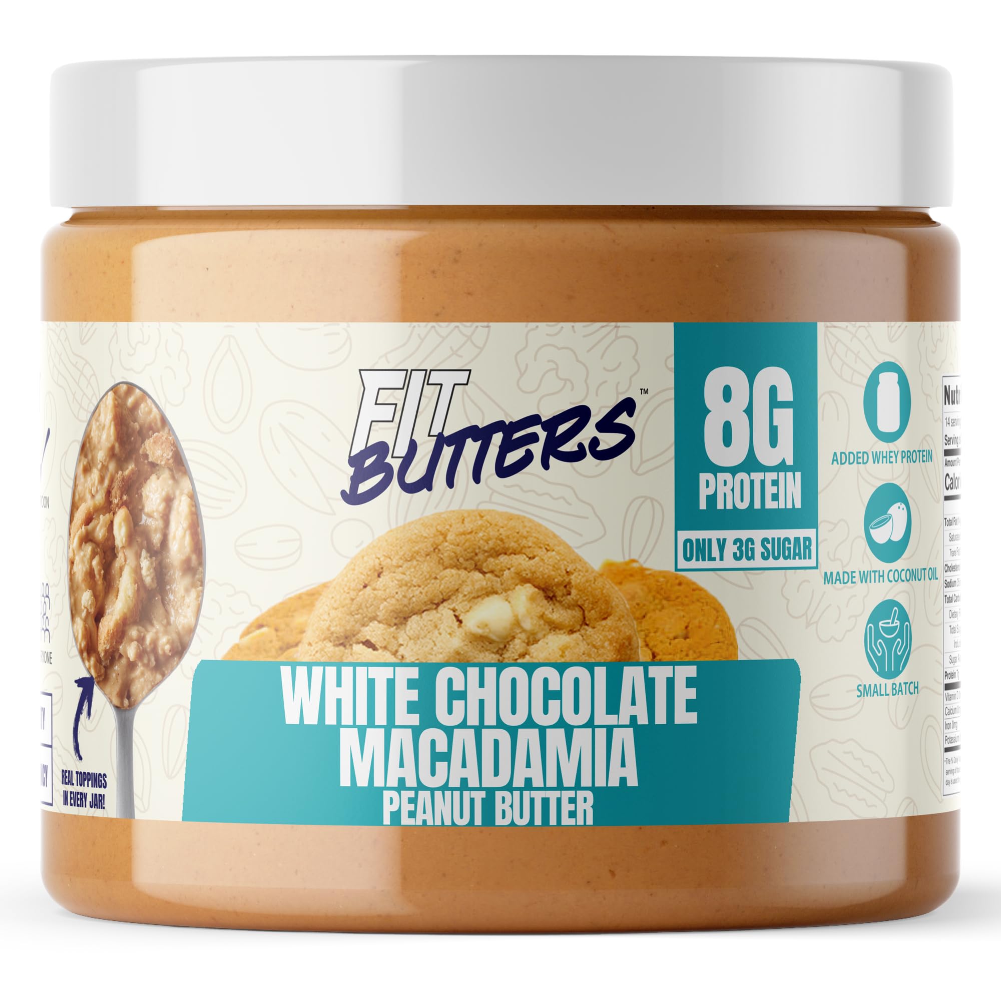 Fit Butters front jar view showcasing packaging and flavor benefit