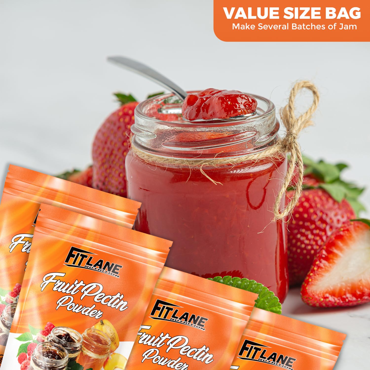 Fit Lane Nutrition product label and Made in USA mark showing quality control and origin trust