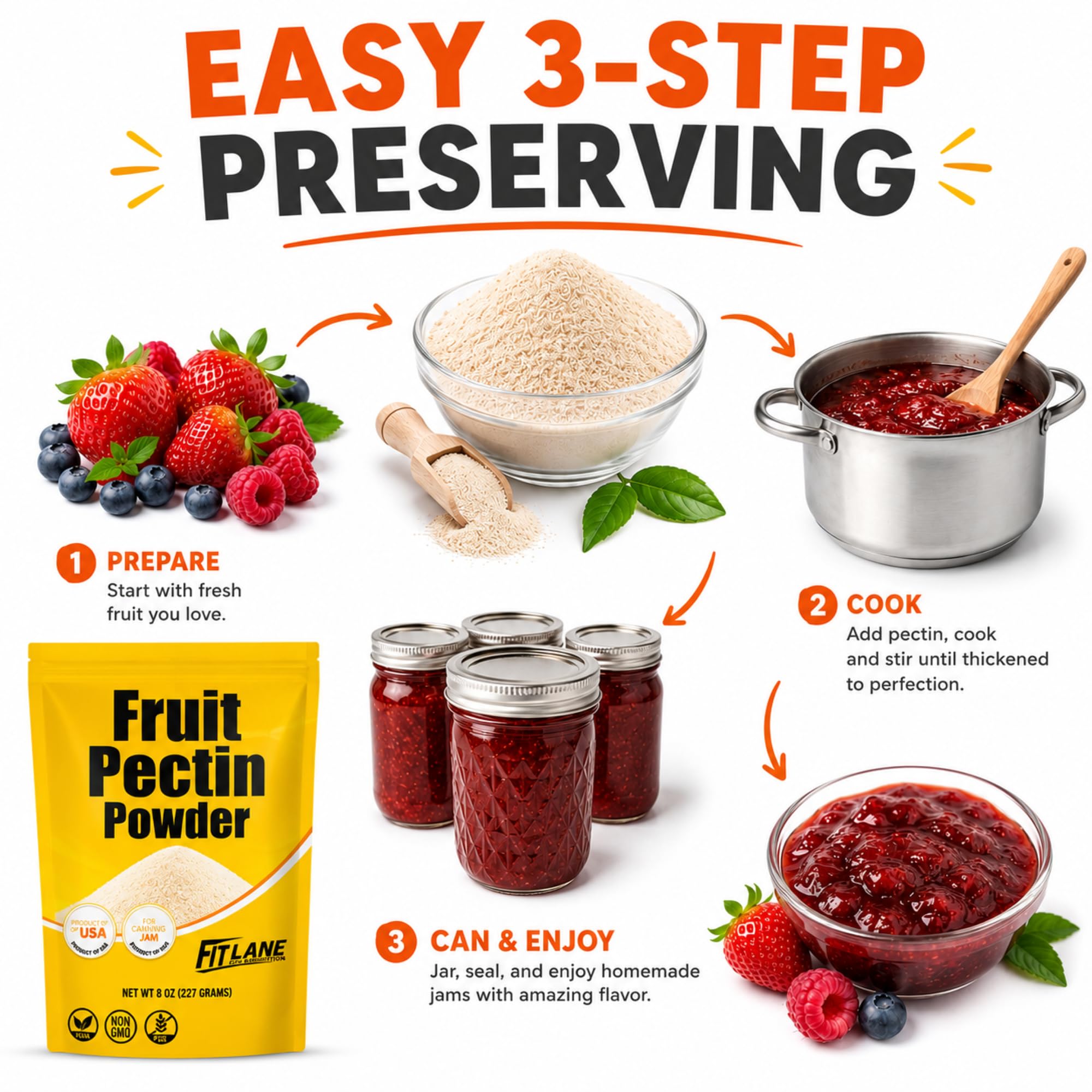 Fit Lane Nutrition measured 1/3 cup portion demonstrating correct substitute amount