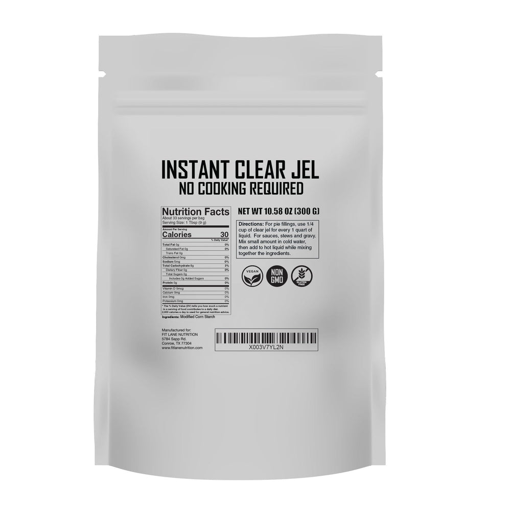 Fit Lane Nutrition front package showing product and clear labeling benefit